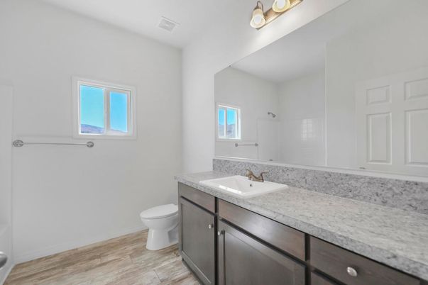 Bathroom, Interior, Wood Texture Flooring