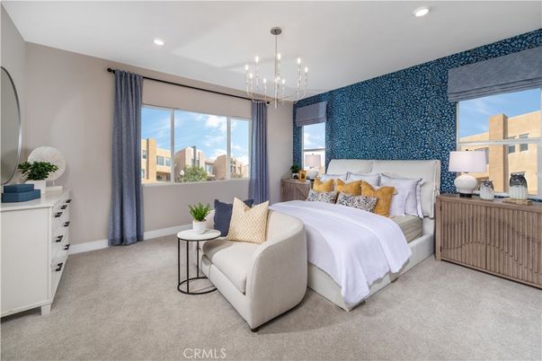 Bedroom, Interior, Pendant Lights, Recessed Lighting