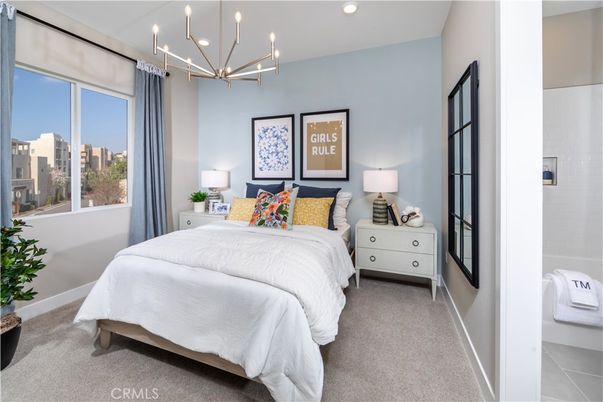 Bedroom, Interior, Pendant Lights, Recessed Lighting