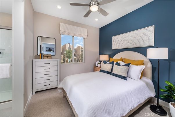 Bedroom, Interior, Recessed Lighting
