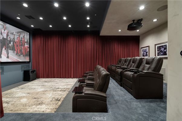 Home Theatre Room, Interior, Projection Screen, Recessed Lighting, Theatre Room