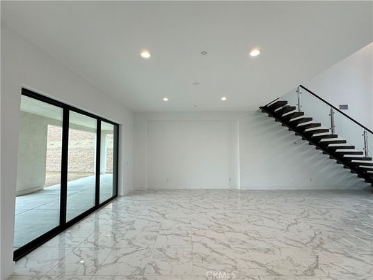 Empty room, Interior, Marble, Recessed Lighting
