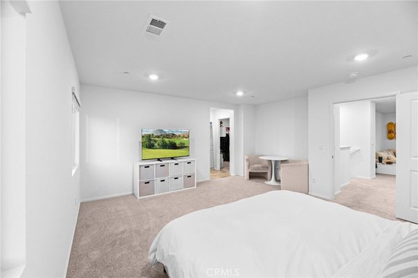 Bedroom, Interior, Recessed Lighting
