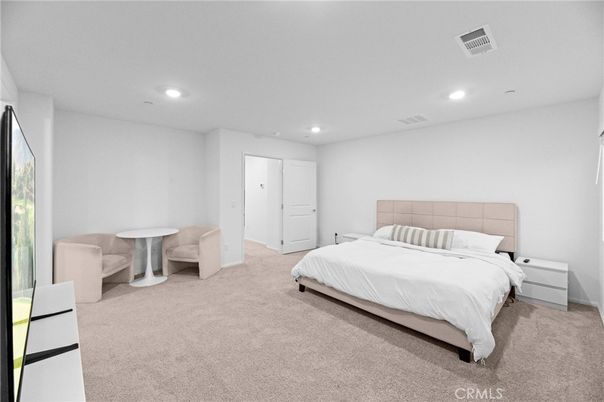 Bedroom, Interior, Recessed Lighting