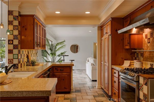 Interior, Kitchen, Pendant Lights, Recessed Lighting, Stainless Steel Appliances
