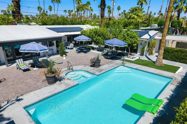 Exterior, Pool, Solar Panels