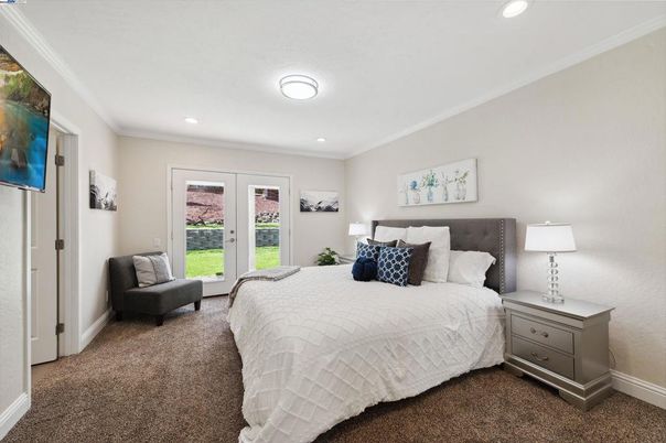 Bedroom, Interior, Recessed Lighting