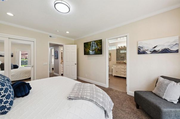 Bedroom, Interior, Recessed Lighting