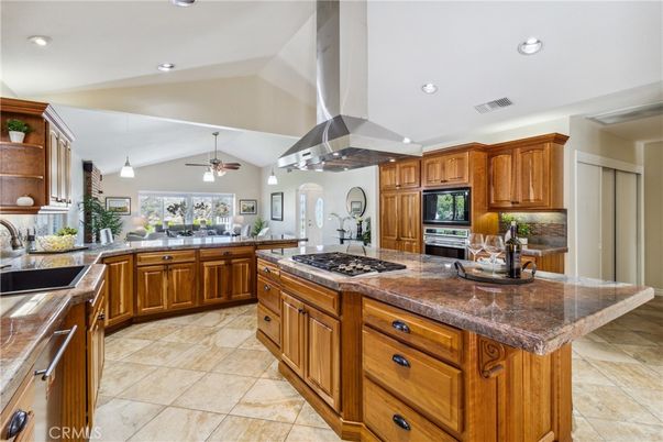 Interior, Kitchen, Pendant Lights, Recessed Lighting, Stainless Steel Appliances