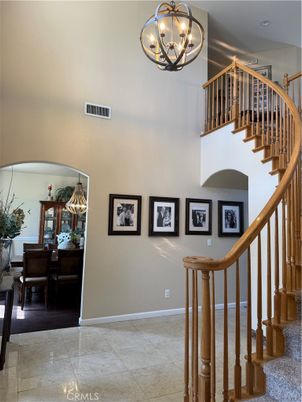 Chandelier, Dining room, Interior