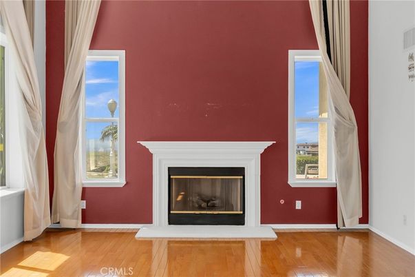 Fireplace, Interior, Wood Texture Flooring
