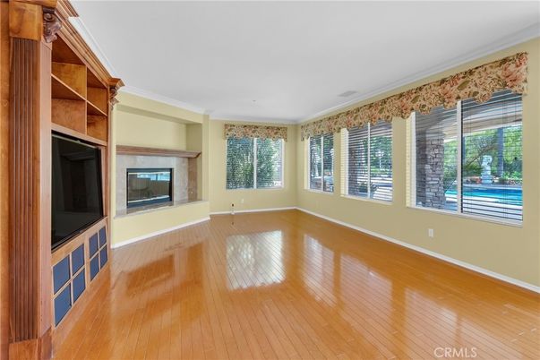 Empty room, Fireplace, Interior, Wood Texture Flooring