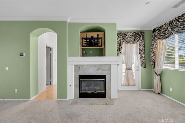 Empty room, Fireplace, Interior, Wood Texture Flooring