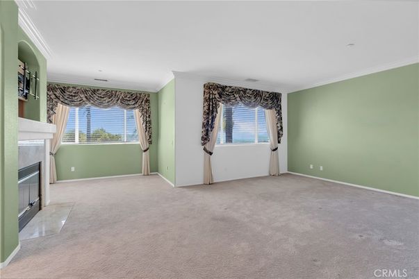 Empty room, Fireplace, Interior