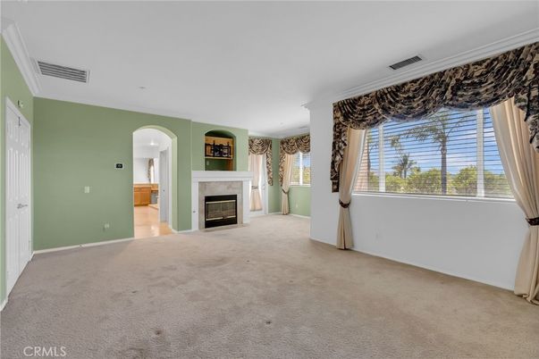Empty room, Fireplace, Interior