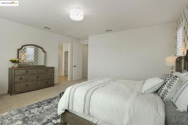 Bedroom, Chandelier, Interior