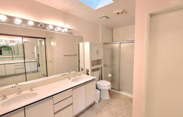 Bathroom, Dual Sink Vanities, Glass Shower, Interior