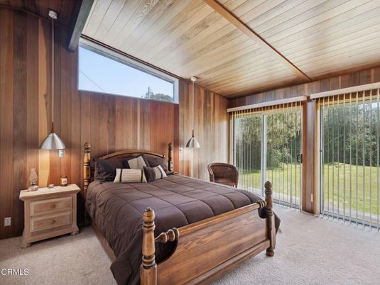 Bedroom, Interior, Wooden Ceilings, Wooden Walls