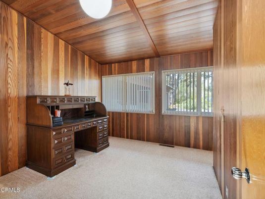 Home Office, Interior, Wooden Ceilings, Wooden Walls