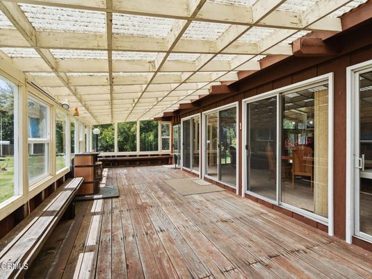 Interior, Sun Room, Wood Texture Flooring