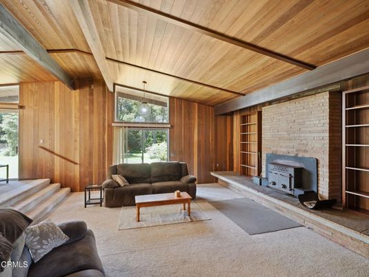 Fireplace, Interior, Living room, Stone Walls, Wooden Beams, Wooden Ceilings, Wooden Walls