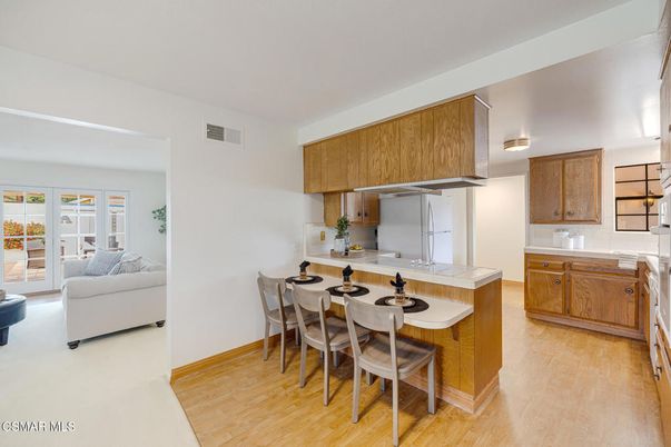 Dining room, Interior, Kitchen, Living room, Wood Texture Flooring
