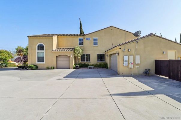 Attached, Backyard, Exterior, Facade, Mediterranean