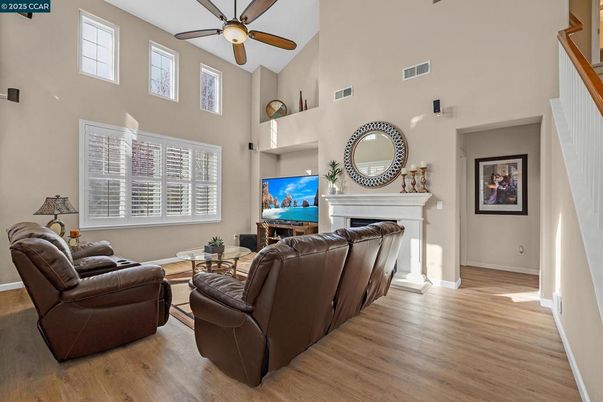Fireplace, Interior, Living room, Wood Texture Flooring