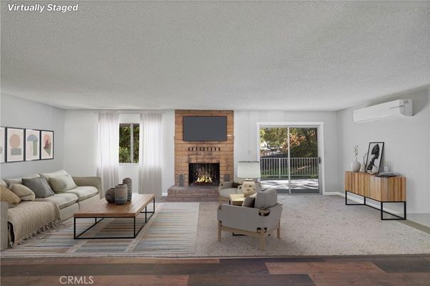 Fireplace, Interior, Living room, Wood Texture Flooring