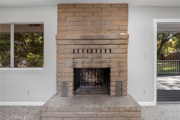 Fireplace, Interior, Stone Walls