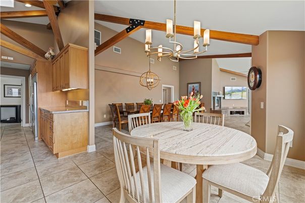 Chandelier, Dining room, Interior, Kitchen, Pendant Lights, Wooden Beams