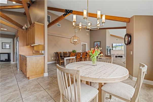 Chandelier, Dining room, Interior, Kitchen, Pendant Lights, Wooden Beams