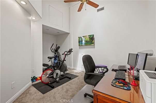 Fitness Equipment, Home Office, Interior, Recessed Lighting