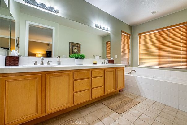 Bathroom, Dual Sink Vanities, Interior, Tile Countertops