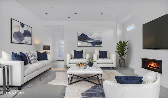 Fireplace, Interior, Living room, Recessed Lighting