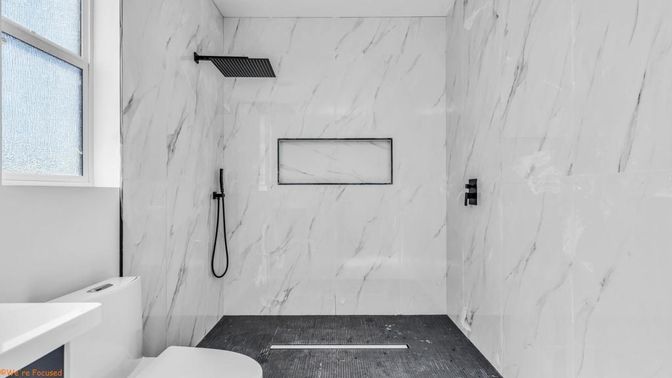 Bathroom, Interior, Marble Walls