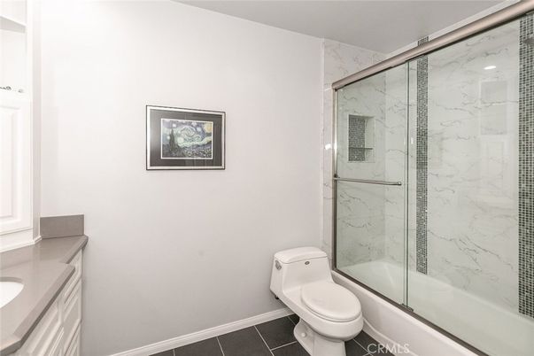 Bathroom, Glass Shower, Interior, Marble Walls, Recessed Lighting