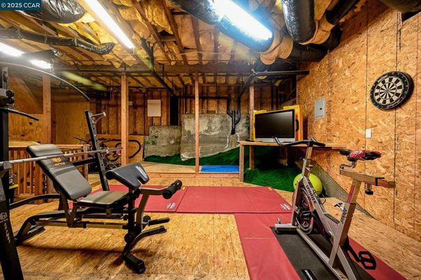 Fitness Equipment, Interior, Wood Texture Flooring
