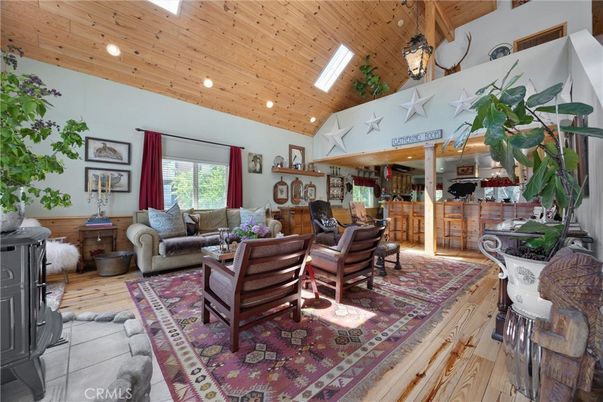 Interior, Living room, Recessed Lighting, Wooden Ceilings
