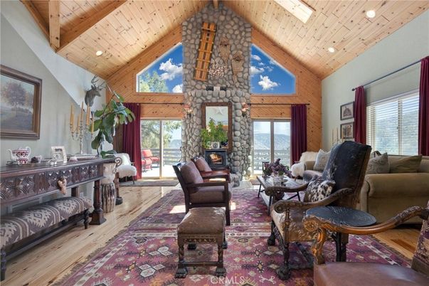Fireplace, Interior, Living room, Recessed Lighting, Wooden Beams, Wooden Ceilings, Wood Texture Flooring, Wooden Walls