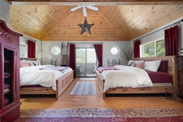 Bedroom, Interior, Wooden Ceilings, Wood Texture Flooring