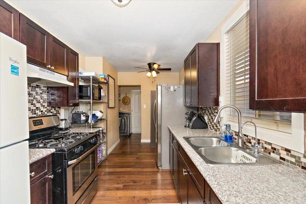 Interior, Kitchen, Wood Texture Flooring