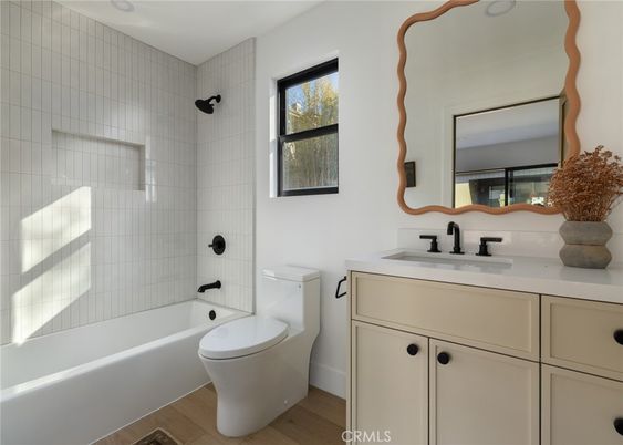 Bathroom, Interior, Wood Texture Flooring