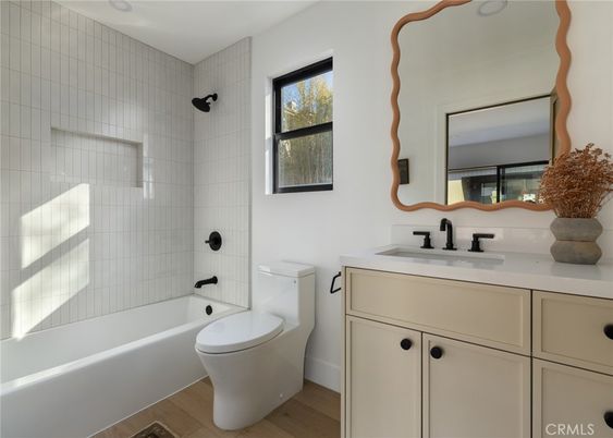 Bathroom, Interior, Wood Texture Flooring