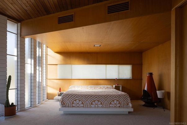 Bedroom, Interior, Wooden Ceilings, Wooden Walls