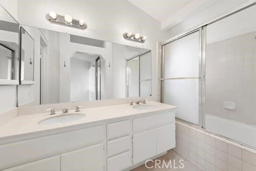 Bathroom, Dual Sink Vanities, Glass Shower, Interior