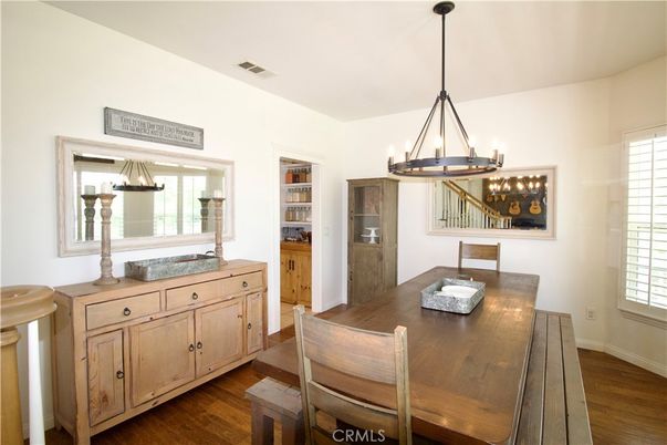 Chandelier, Dining room, Interior, Pendant Lights, Wood Texture Flooring