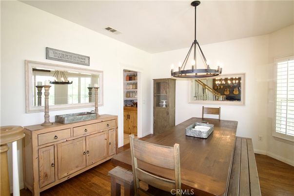 Chandelier, Dining room, Interior, Pendant Lights, Wood Texture Flooring