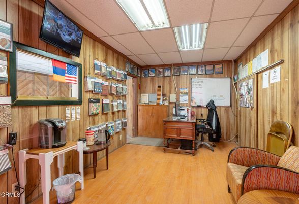 Home Office, Interior, Wood Texture Flooring, Wooden Walls