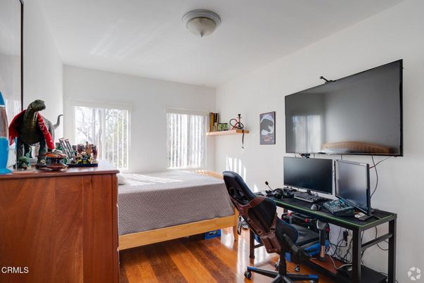 Bedroom, Home Office, Interior, Wood Texture Flooring